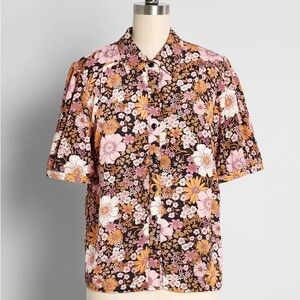 ModCloth x Princess Highway Floral Harvest Blouse